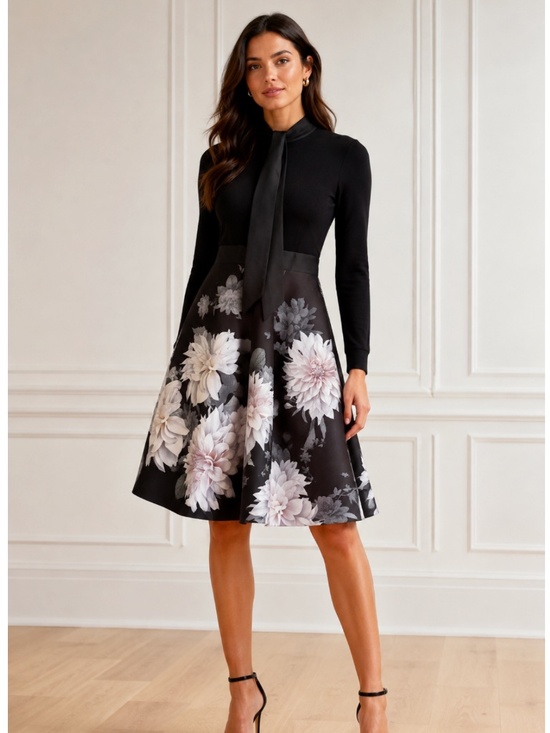 Ted Baker London Dresses & Skirts - Ted Baker Floral Long Sleeve Midi Dress